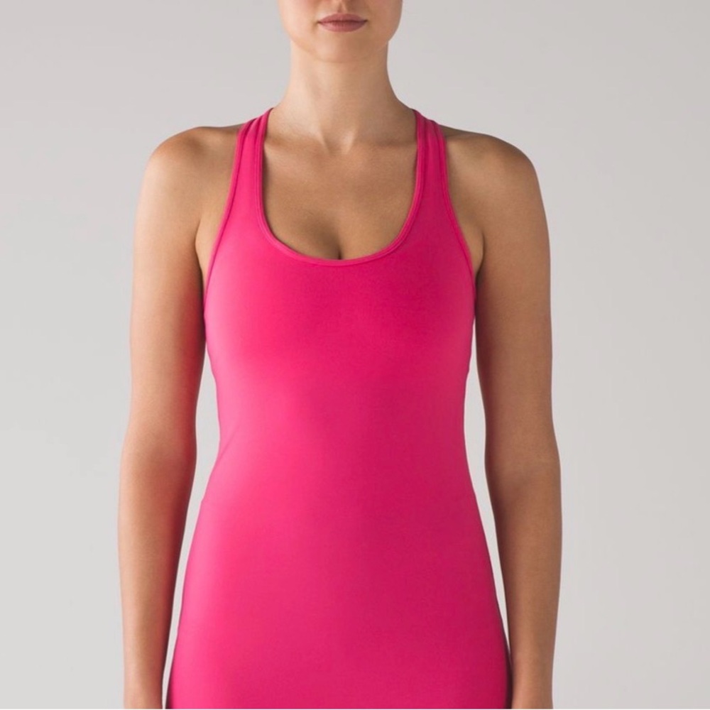 Lululemon Cool Racerback size 6
Pink tank top